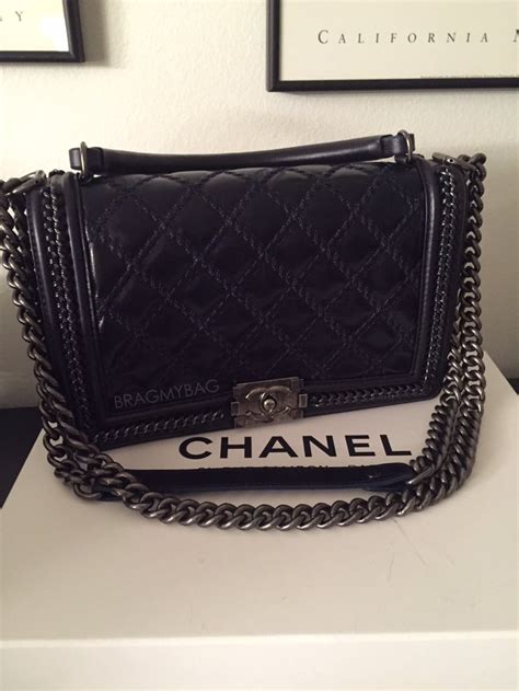 chanel boy handle silver small|boys Chanel flap bag.